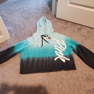 Blue crop top sweater